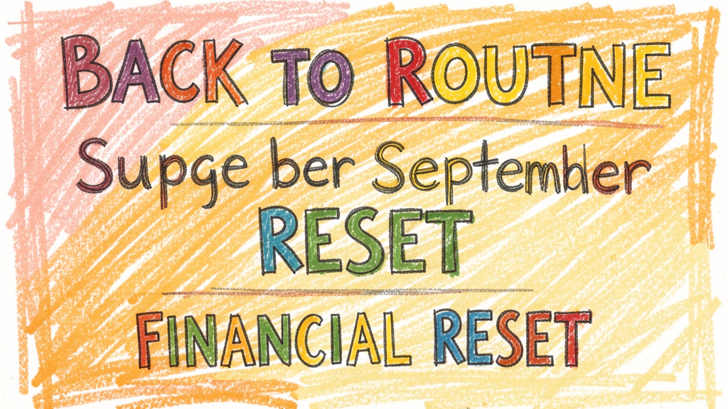 Back to Routine Budget: September Financial Reset